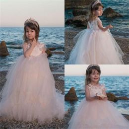 Girl Dresses Princess Flower Dress Fluffy Tulle For Wedding Cute Child's Prom Ball Gowns First Communion Birthday Evening Party Wear