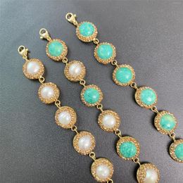 Charm Bracelets 2023 Pearl Turquoise Bracelet Women's Simple And Exquisite Temperament Elegant Fashion Dress Jewellery
