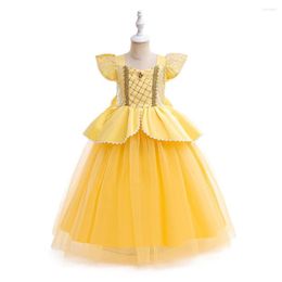 Girl Dresses Girls Cap Sleeves Cosplay Princess Costume For Kids-Halloween Carnival Party Fancy Dress Up Children Christmas Clothing