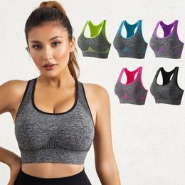 Yoga Outfit Women Sports Bra Top Push Up Fitness Underwear Sport Tops For Breathable Running Vest Gym Wear No Underwire