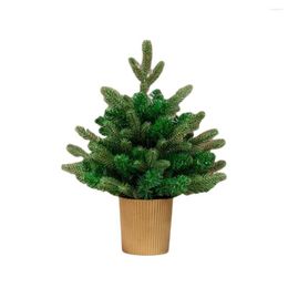 Christmas Decorations Artificial Tabletop Tree Xmas Portable Po Props Miniature For Countertop Bedroom Decor