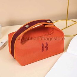 Cosmetic Bags Cases 2023 New Dinner Women's Cosmetics Storage for Travel Convenient and Simple Fashion Waterproof Canvas Makeup Bagstylishhandbagsstore