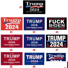 Banner Flags 20 Styles Trump 3X5 Ft 2024 Re-Elect Take America Back Flag With Brass Grommets Patriotic Drop Delivery Home Garden Festi Dhtdx