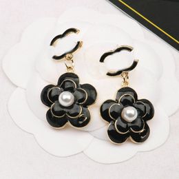 Designer Earrings Stud Brand Letter Women Flower Pearl Earring Wedding Party Gift Jewellery Accessories Mixed Style