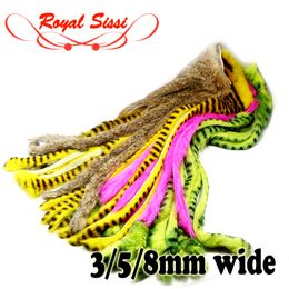 Baits Lures half skin fly tying rabbit zonker strips 3mm 5mm 8mm width pre cut fur for style fishing streamers 230809