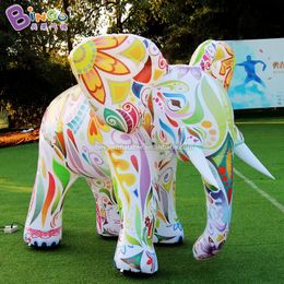 wholesale Customized 2.5x2 meters giant inflatable elephant / blow up large elephant replica for display Toys Sports