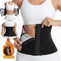 Women's Shapers Krappery Women Shaper Waist Trainer Slim Sauna Body Corset With Sleeves Burn Sweat Vest Neoprene Tops Suit