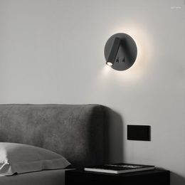 Wall Lamp Bedside With Switch Modern Simple Bedroom Scandinavian Reading