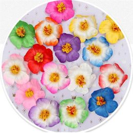 100pcs 9cm Foam Frangipane Frangipani Flower Sinensis Flower Head Artificial Tropical Hibiscus 16 colors2382543237q