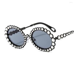 Sunglasses Vintage Small Round Diamond Women Fashion Personality Steampunk Colourful Rhinestone Shades UV400 Protection Eyewear