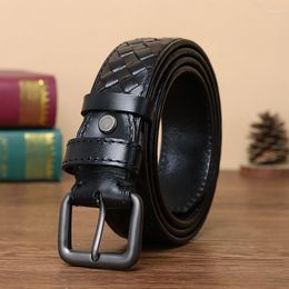 Belts Cow Genuine Leather Luxury Strap Male For Men Fashion Classice Vintage Pin Buckle Belt High Quality Trouser