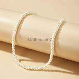 Pendant Necklaces Natural Freshwater Pearl Necklace Women's Collarbone Chain Senior Sense Versatile Beads Pendant Necklaces Vintage Female Jewellery J230809