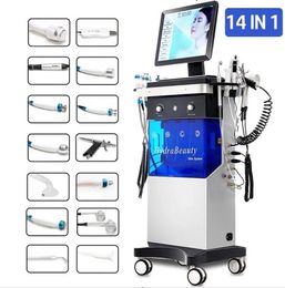 Clinic use 14 in1 Oxygen hydra machine Face Care Devices Diamond Peeling and Hydrofacials Water Jet Aqua Facial Hydra Dermabrasion Machine