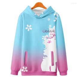 Men's Hoodies Silvervale Hoodie3D Trendy Print All-match Harajuku Unisex Hoodie Casual Fashion Sweatshirt Vtuber Gift Clothes