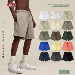 Men's Shorts Set Hip Hop Vintage Spring/Summer 425G Heavy Duty Street Loose Fashion Brand Capris For Men And Women