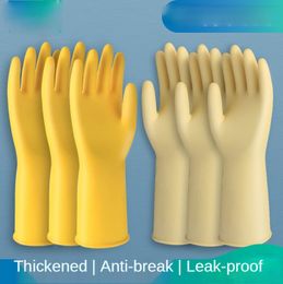 Cleaning Gloves Thicken Beef Tendon Rubber Handcoat Latex Wearresistant Washing Dishes Housework Clothes Car Waterproof 230809