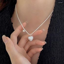 Chains Heart Star Vintage Classic Moon Wave Light Aestheic Necklace Pendant Jewellery Fahion Designs Gift Girlhood Style