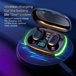 Y70 wireless charging Bluetooth headset factory direct private model tws mini power display with breathing light earphone