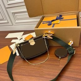 Lady Crossbody bag Genuine leather Shoulder bag 24CM Designer Composite bag Delicate knockoff Super_bagss With Box YL003