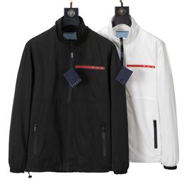 Spring Designer men Jacket High-end comfort Luxury Hooded Trench Triangle logo Fashion waterproof windproof men's top