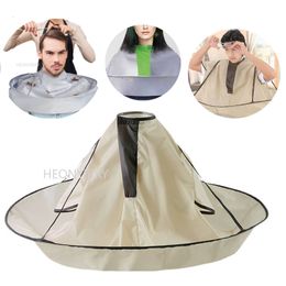 Cutting Cape 1PC Waterproof Adult Hair Cloak Foldable Umbrella Salon Barber Home Hairdressing Cover Cloth 230809