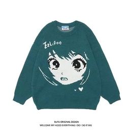Men's Sweaters Women's Sweater women Oversize Anime Y2k Aesthetic Kawaii Tops Pullovers women Streetwear Goth Winter Vintage Clothing ins 230808