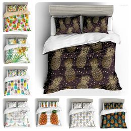 Bedding Sets Dream NS Set Polyester Fibre Cotton Ventilation Pineapple Pattern Comfortable Kit Fashion Simple Style