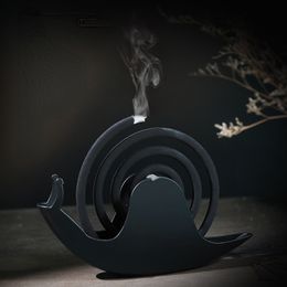 Novelty Items Creative Mosquito Coil Holder With Tray Nordic Style Spiral Summer Day Iron Mosquito Repellent Incenses Rack Plate Home Decor 230809