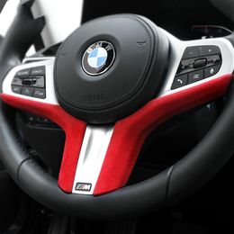 Alcantara Car Interior Steering Wheel Cover for BMW G30 G32 G38 G20 G28 G29 G11 G12 G05 G01 G02 F40 Z4 6GT 3 Series X3 X4 X5236U