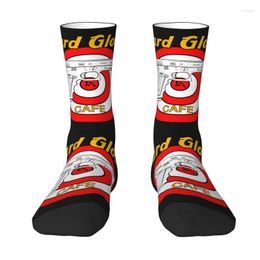 Men's Socks Fashion Mens Hard Cafe Dress Unisex Breathbale Warm 3D Printing USA Handgun Pistol Logo Crew