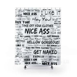 Toothbrush Holders Funny Shower Curtain I Can See Your Hoo Ha Nice Ass Hello Gorgeous Take Off Clothes 230809