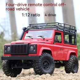 Transformation toys Robots The Children s Remote Control Toy Car Model 1 12 2 4g Alloy 4wd Off road Vehicle High speed Ca 230808