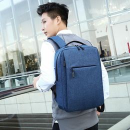 Backpack 2023 Shoulder Oxford Bag Multifunctional Mobile Phone Computer Business Travel Solid