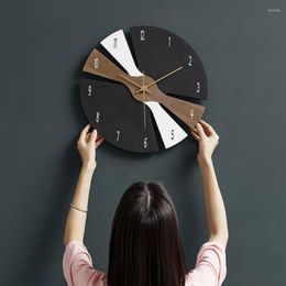 Wall Clocks Unique Clock Decor Number Needles Art Living Room Home Round Modern Fashion Nordic Office Reloj Pared