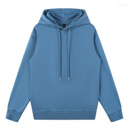 Men's Hoodies Autumn Vintage Men And Women Solid Colour Hooded Sweatshirts Fashion Korean Street Causal Pullovers Clothing Tops Male
