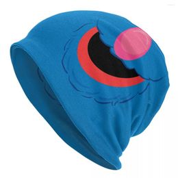 Berets Cookie Monster Bonnet Hat Hip Hop Street Skullies Beanies Sesame For Men Women Knitting Hats Thermal Elastic Cap