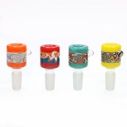 14mm Wigwag Bowl High Quality Wholesale Height Cheap Wigwag Bowl for Glass Bong 4 pieces in a set