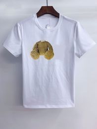 PA Buy wholesale Luxury Men's Designer T-shirt Panda Print Short Sleeve Top 100% Pure T-shirt Asian Size M-XXXXXX L