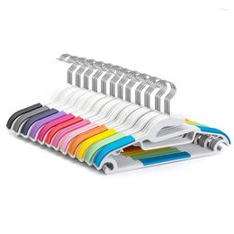 Hangers 10 Pcs/lot 41.5cm Non-slip Plastic Clothes Multifunctional Magic Clothing Hanger Seamless Laundry Drying Rack