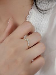 2023 Fashion New Europe and America S925 Sterling Silver Little Princess Crown Diamond Ring Sen Series Little Fresh Women's Ring