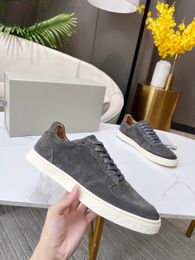 Grained Calfskin Washed Suede Basket Sneakers Punched Washed Suede Runners Brunello Cucinelli Designer Casual Shoes Trainers Sports Training Sneakers Sports Men