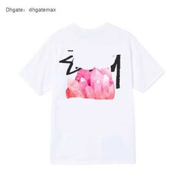 SS men t shirt designer t shirts women clothing graphic tees Pattern tee clothing high street cotton Hip Hop Simple Letters Retro Print Loose dice O1KR