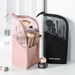 Cosmetic Cases Personalised Self standing Makeup Portable Waterproof Visible Storage Large Capacity Dust Proof Induction Bagstylishhandbagsstore