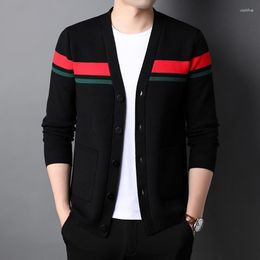 Men's Sweaters Brand Cardigan Jacket 2023 Autumn And Winter Luxury Fashion Knitted Sweater Home Comfort Slim Fit Clothing