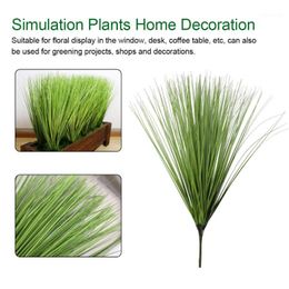 Decorative Flowers & Wreaths 60cm Artificial Leave Simulation Leaf Onion Grass Silk Flower Decoration Arranging Lawn Engineering Plants1