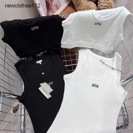 designer t shirt woman LOWE cropped top knits Tankem broidered womens knits tops sexy sleeveless sport Tee yoga summer tees vests Fitness Anagram Sports Bra Mini0