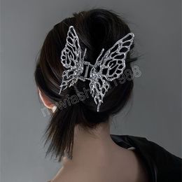 Korean Metal Liquid Butterfly Hair Clip For Women Back Head Grab Clip Hairpin Geometric Headband Hair Accessories Wholesale