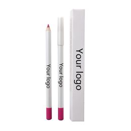 Lipstick Private Label 21 Colours Lip Pencil OEM Custom Cosmetic Liner Wholesale Waterproof Makeup Brown 230808