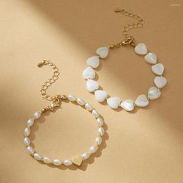 Charm Bracelets Creative Retro Niche Design Adjustable Natural Shell Pearl Bracelet Personality Fashion Temperament For Women Jewelry Gift