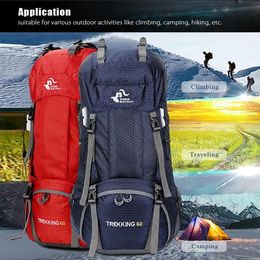 50L 60L Men Backpack Waterproof Back Pack Backpacks Male High Quality Unisex Nylon bags Mountaineering Camping Hiking Travel Bag